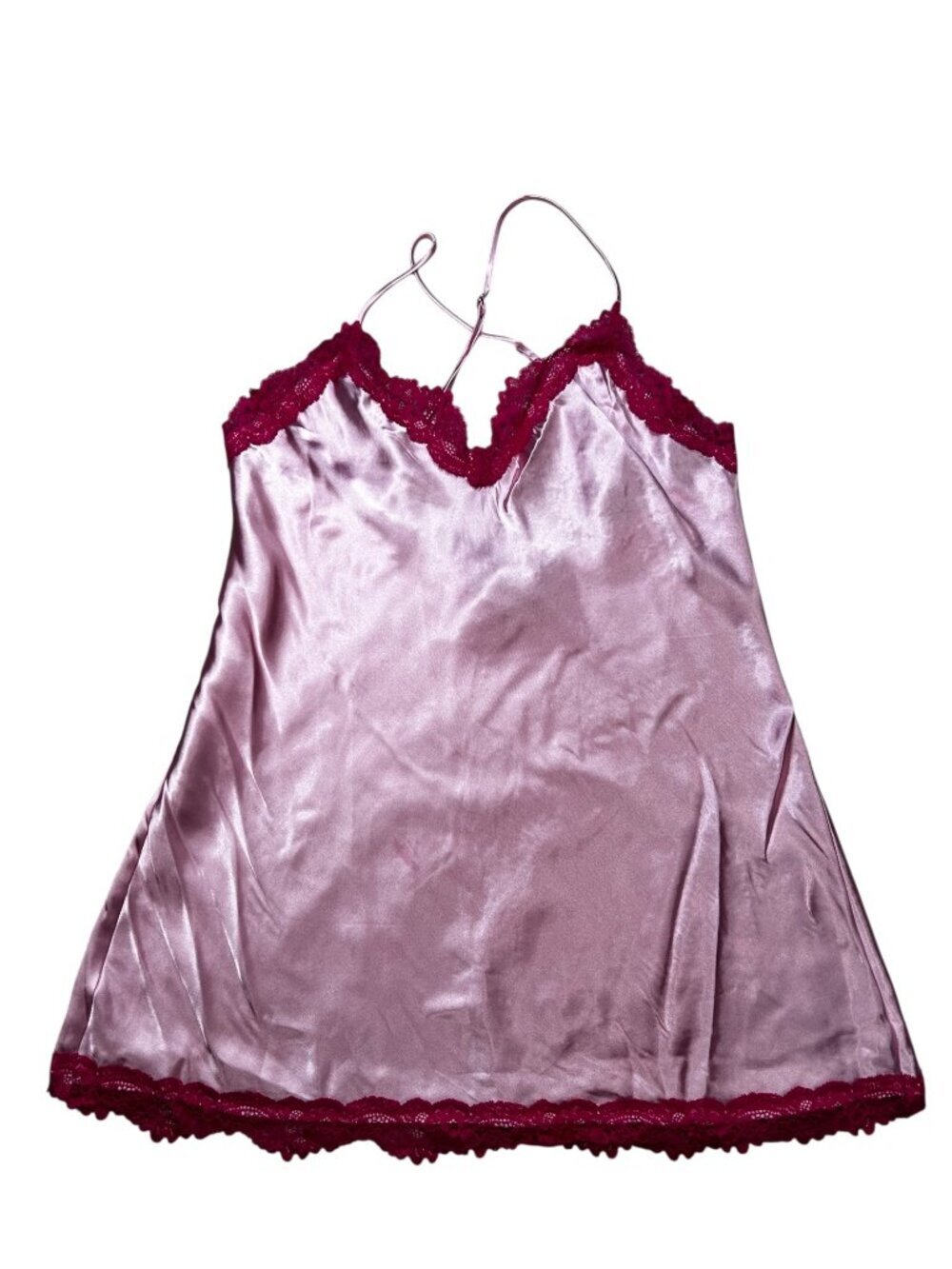 In Bloom Large Pink Slip Dress Nightie Silky Satin Sexy